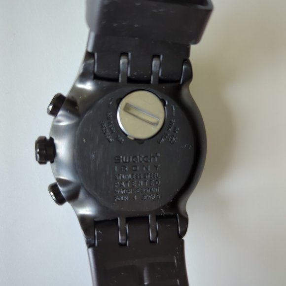 NEW Swatch Irony Mint in Dark Chronograph Men Watch YOB105 - Picture 6 of 10